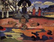 Paul Gauguin Day of worship painting
